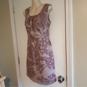 Mauve / Blush Ann Taylor LOFT Midi Sheath Dress Sz 6